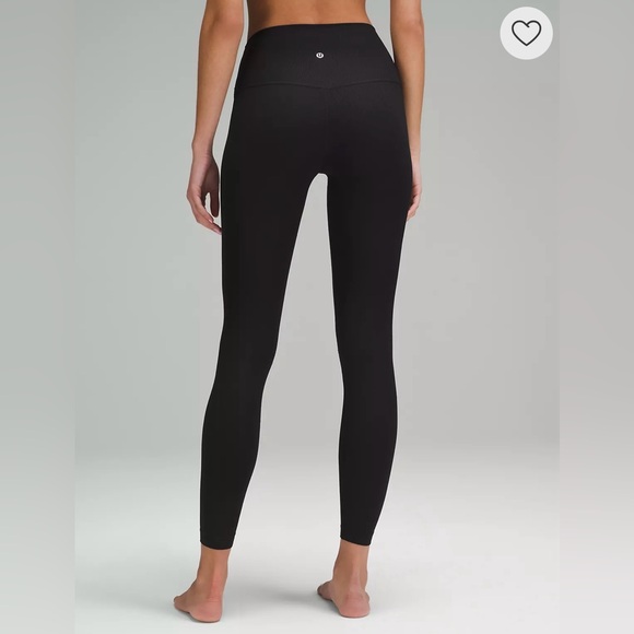 lululemon Align High-Rise Ribbed Pant 28" - Black - size 8 - Picture 2 of 11